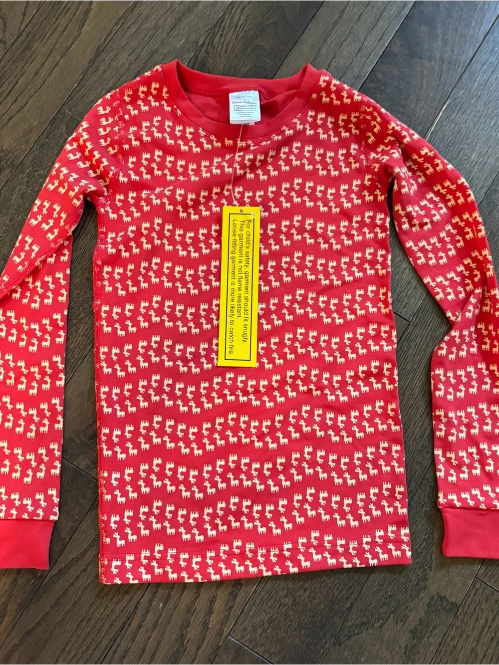 Hanna Andersson Red Reindeer Pajama Set NWT Size 8 Christmas Holiday